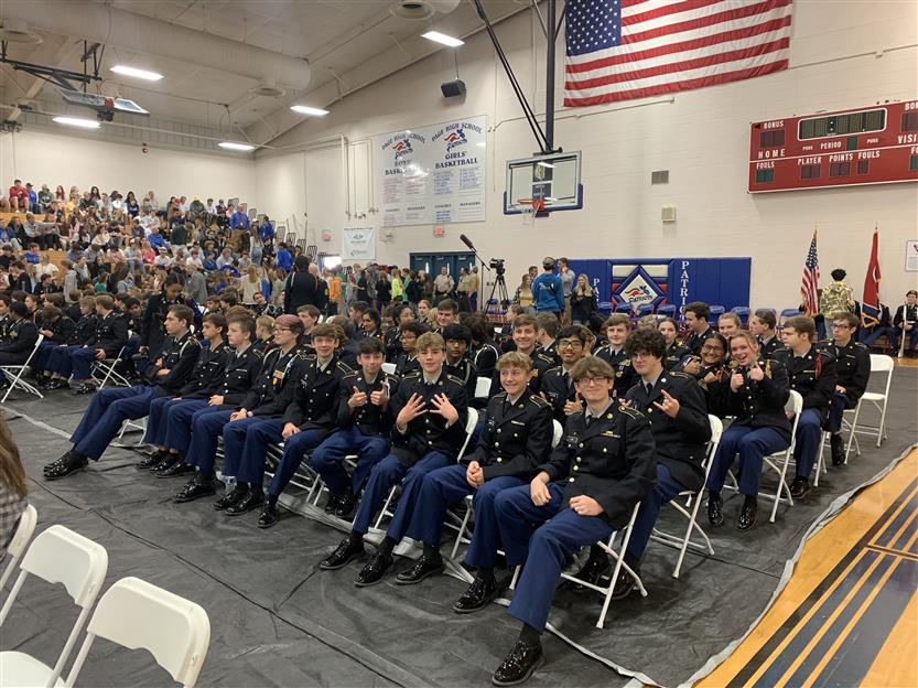 Page High JROTC students at a Veterans Day ceremony